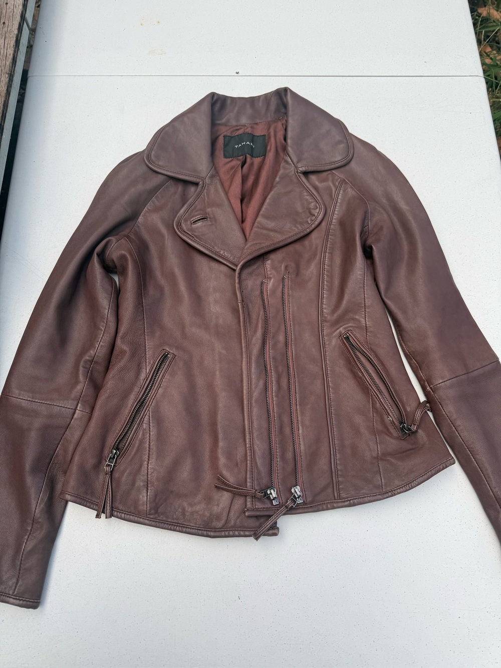 Tahari Leather Jacket